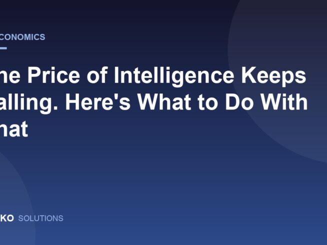 Sazko Solutions article on falling AI token prices in August 2026 and what to do about it